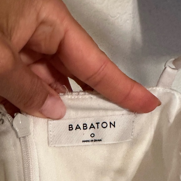 Aritzia Babaton Hadwyn Mini White Dress size 0 - Picture 6 of 9